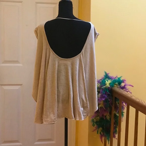 We The Free Tan Short Sleeve Tee Essential - Picture 7 of 8